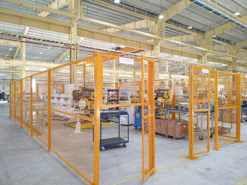 Khung vách ngăn nhà xưởng, khung ngăn sân bóng Pickerball - Lưới Thép ATN Steel - Công Ty TNHH Lưới Thép ATN Steel
